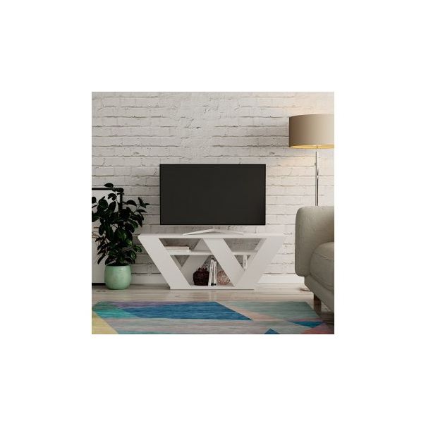 HANAH HOME TV polica Pipralla, bela - 195295