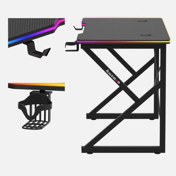 Huzaro Hero 1.7 RGB Crni Gaming sto - EP3073357