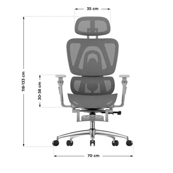 Mark Adler Expert 7.9 Siva ergonomična stolica - EP3123765