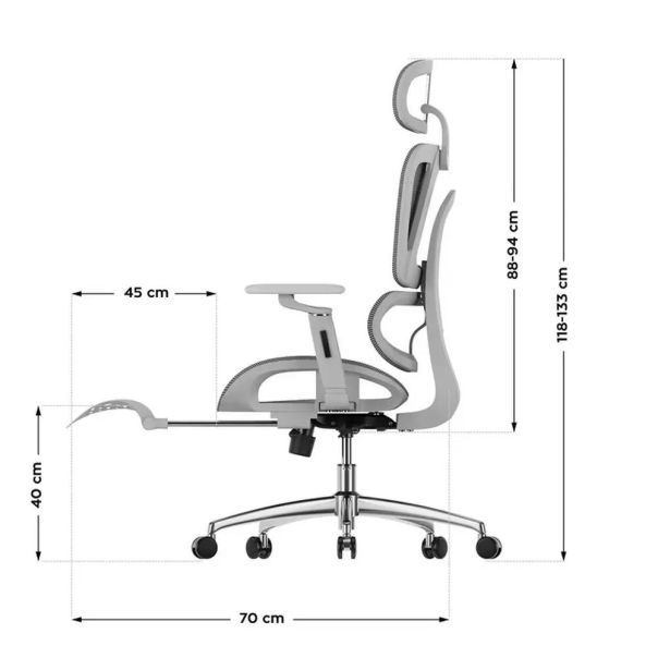 Mark Adler Expert 7.9 Siva ergonomična stolica - EP3123765