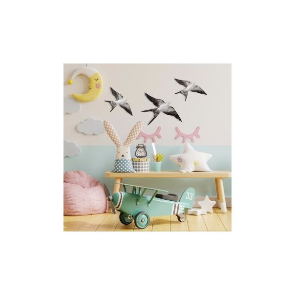 WALLXPERT Zidna dekoracija Flying Swallow 2 - 195927