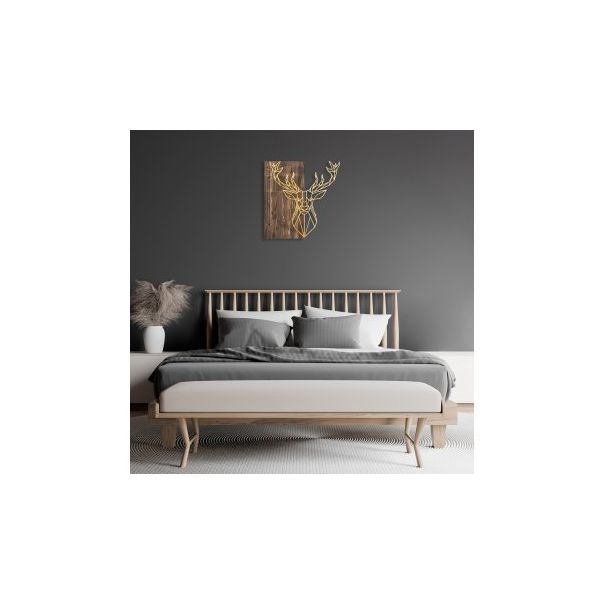 WALLXPERT Zidna dekoracija Deer1 Gold - 195961