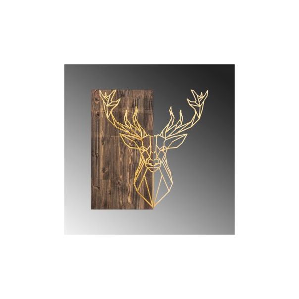 WALLXPERT Zidna dekoracija Deer1 Gold - 195961