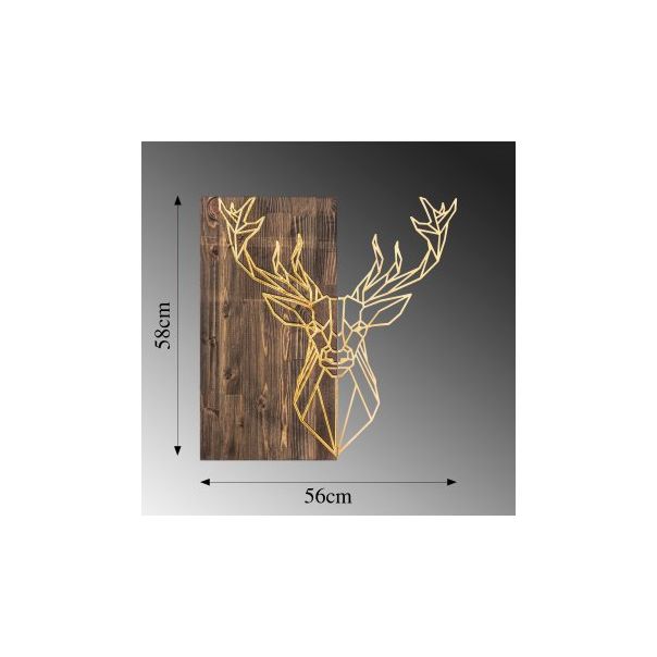 WALLXPERT Zidna dekoracija Deer1 Gold - 195961