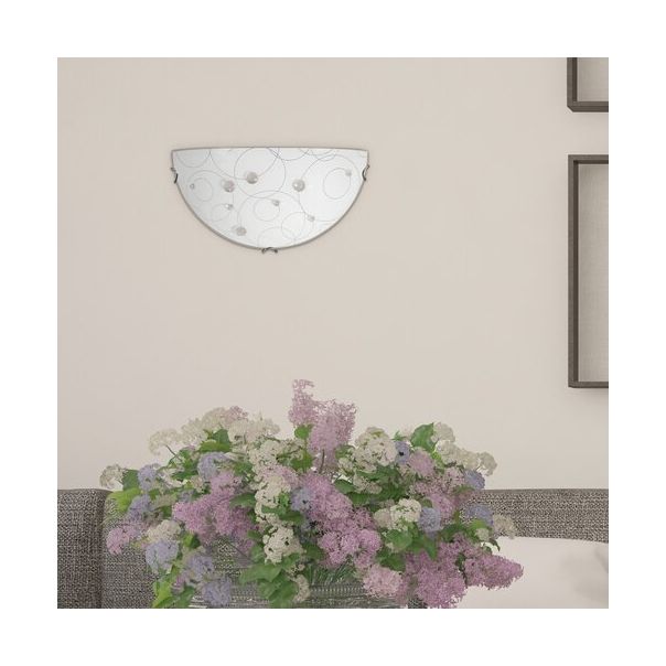 Rabalux Zidna lampa Jolly E27 1x MAX 60W beli sa motivima (1960) - 1960