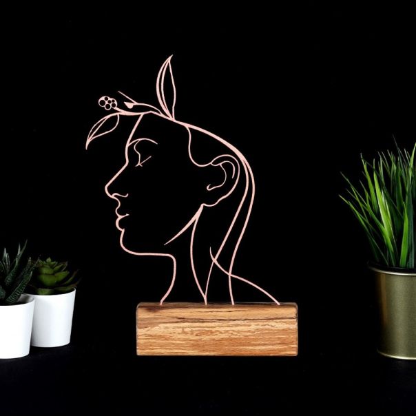 WALLXPERT Stona dekoracija Woman Bronze - 196015