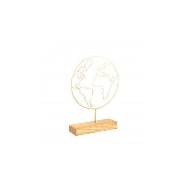 WALLXPERT Stona dekoracija World Gold - 196021
