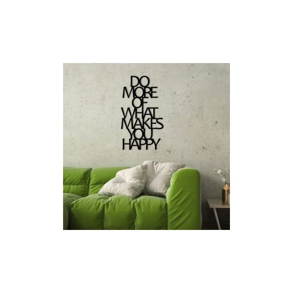 WALLXPERT Zidna dekoracija Do More Of What Makes You Happy Metal Decor - 196040