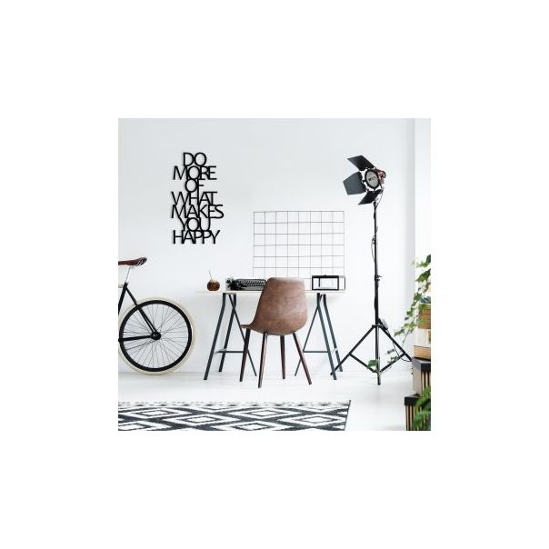 WALLXPERT Zidna dekoracija Do More Of What Makes You Happy Metal Decor - 196040