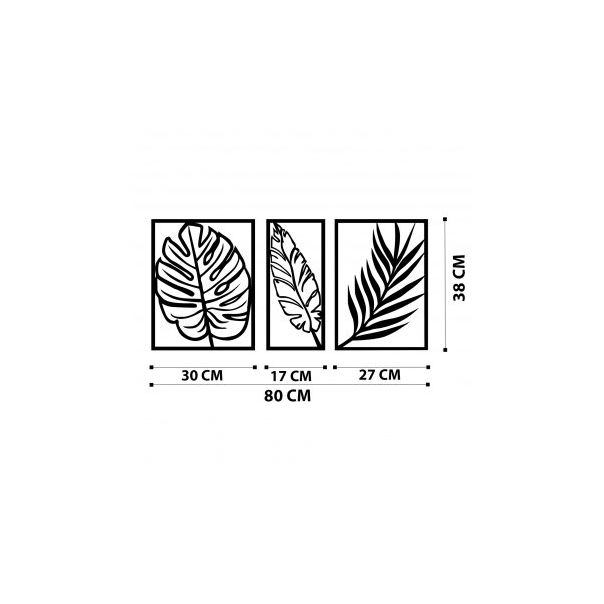 WALLXPERT Zidna dekoracija Leaf2 Metal Decor - 196044