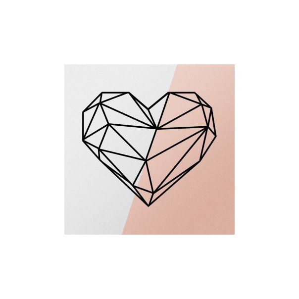 WALLXPERT Zidna dekoracija Heart Metal Decor - 196047
