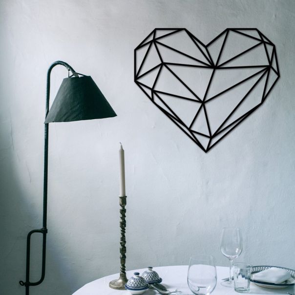 WALLXPERT Zidna dekoracija Heart Metal Decor - 196047