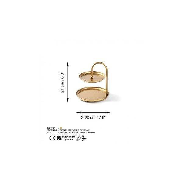 WALLXPERT Stona dekoracija Kormen B Gold - 196061