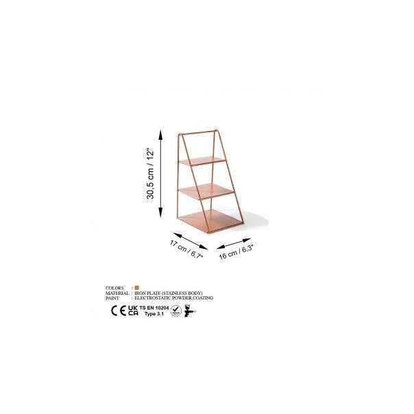 WALLXPERT Stona dekoracija Kalımnos A Copper - 196065