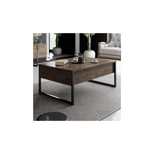 HANAH HOME Set nameštaja za dnevnu sobu Luxe Set, braon/crna - 196281