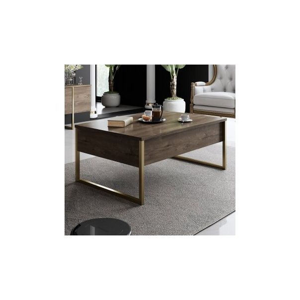 HANAH HOME Set za dnevnu sobu Luxe Set Walnut Gold - 196282