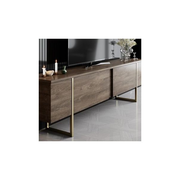 HANAH HOME Set za dnevnu sobu Luxe Set Walnut Gold - 196282