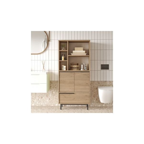 HANAH HOME Kupatilski ormarić On9C-S, krem - 196313-1