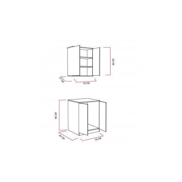 HANAH HOME Kupatilski ormarić Su White - 196317-1