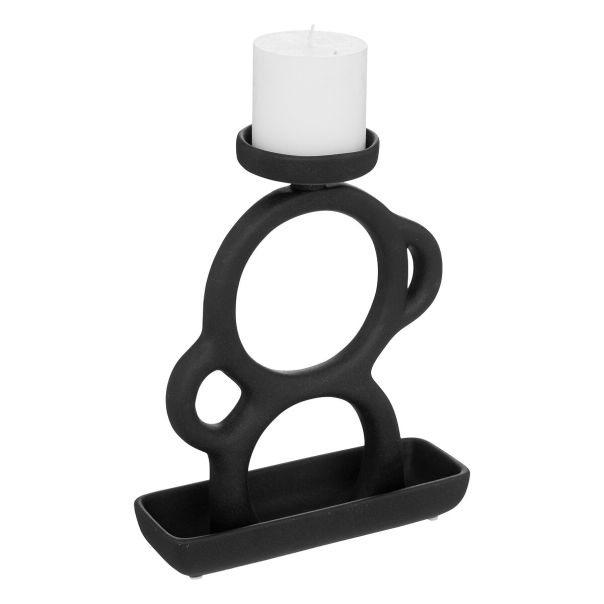 ATMOSPHERA Keramički svećnjak 26.5cm crna - 196680