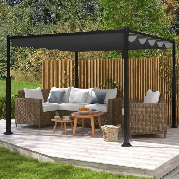 Venturo Prestige 3x3m Siva Pergola Čelična konstrukcija - EP3123795