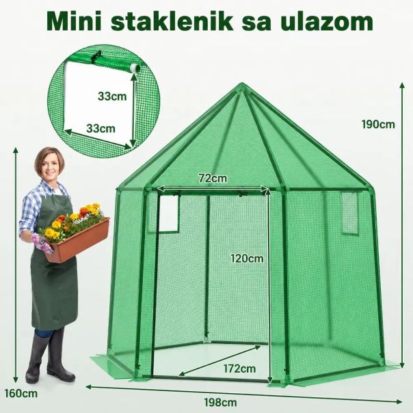 Venturo Green 198x172cm Plastenik Kupola - EP3167777