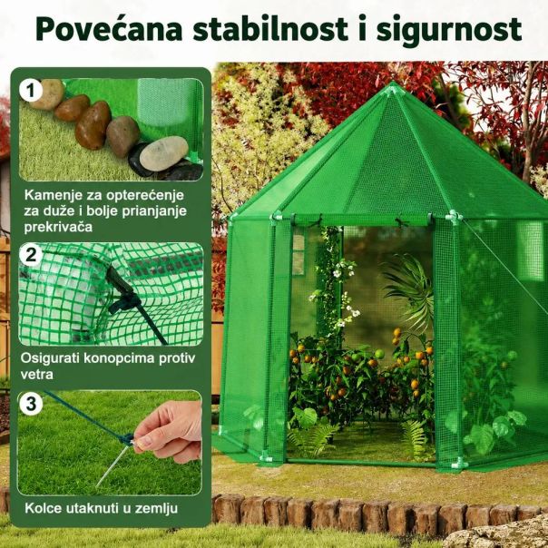 Venturo Green 198x172cm Plastenik Kupola - EP3167777
