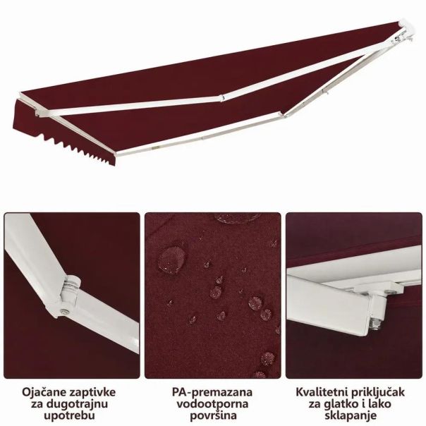 Montelux Solara 400x250cm Bordo Tenda - EP3077417
