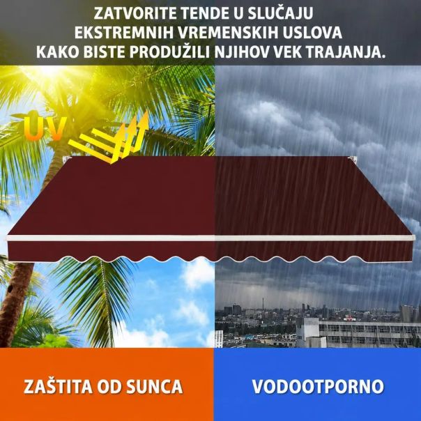 Montelux Solara 400x250cm Bordo Tenda - EP3077417