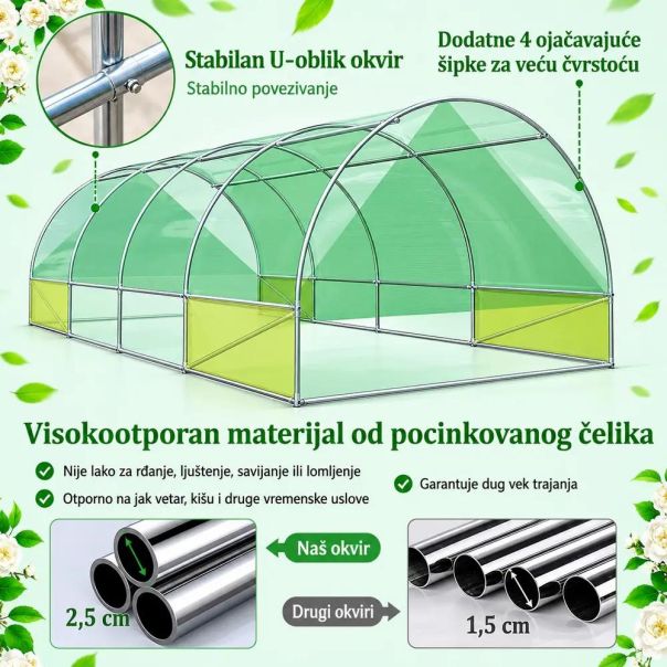 Venturo Green 600x300x200m Plastenik - EP3167780