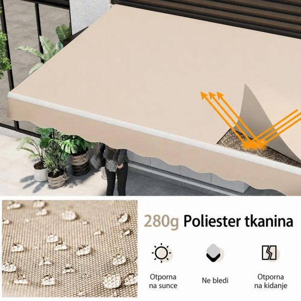 Montelux Solara 300x250cm Bež Tenda - EP3077441