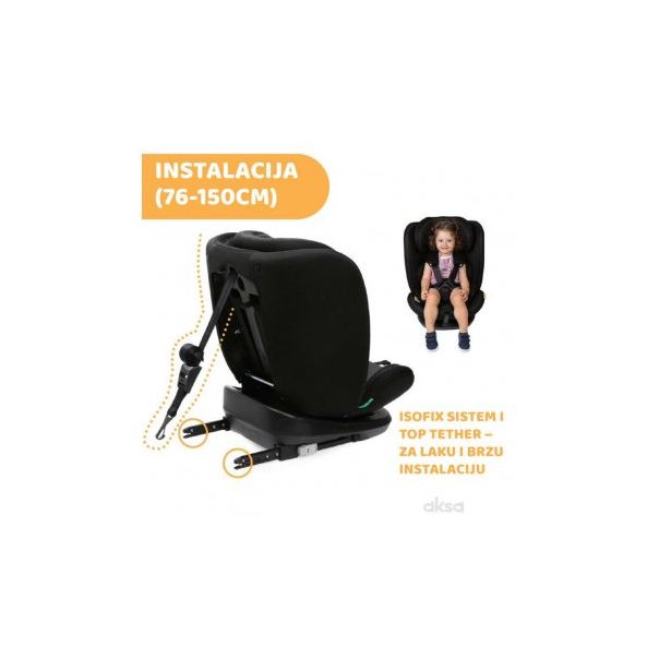 CHICCO Auto sedište A-S MOKITA I-SIZE (76-150), BLACK (A076422) - 199396-1