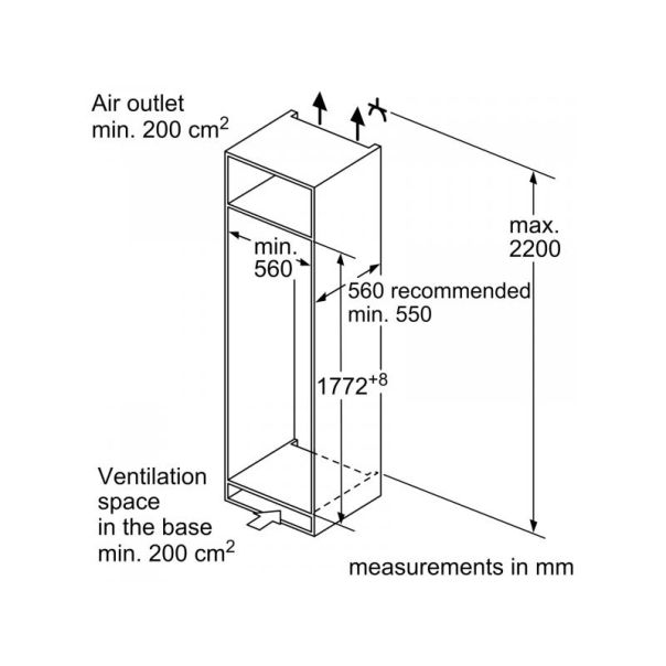BOSCH Ugradni frižider sa jednim vratima KIR81ADD0 - EP2951671