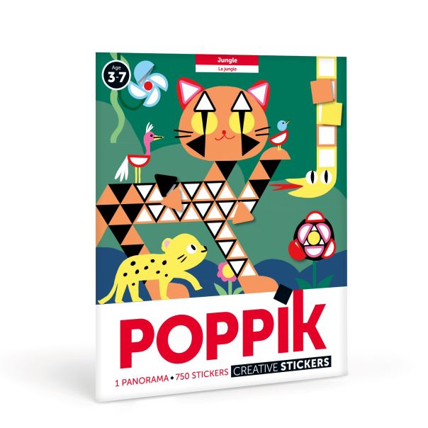 POPPIK Panorama od nalepnica: Džungla - MAT001