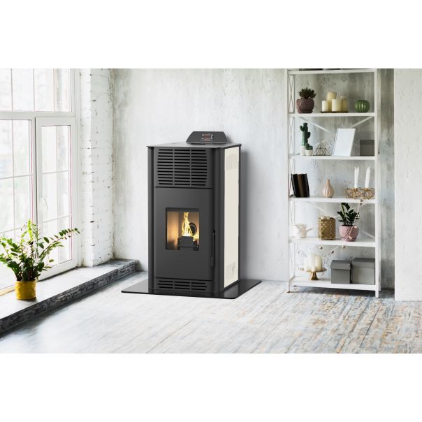 MARELI Kamin na pelet PS 10 air (10kW) krem - EP3020614