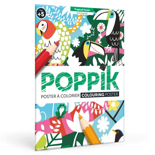 POPPIK Poster za bojenje: Tropska džungla - COL001