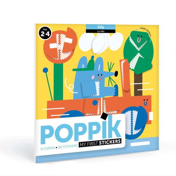 POPPIK Moje prve nalepnice: Grad - BABY004