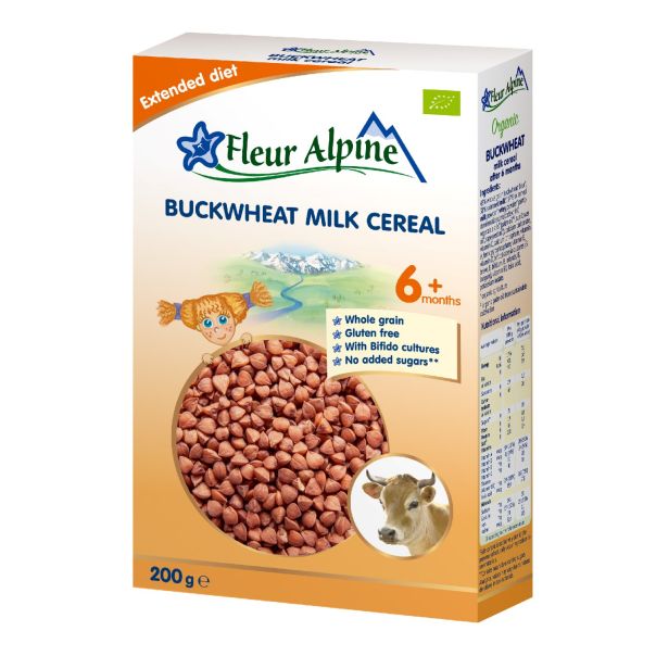 Fleur Alpine organska mlečna kaša sa heljdom, 6+, 200 g - 000160