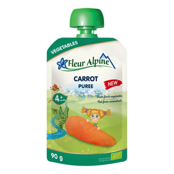 Fleur Alpine organski pire sa šargarepom 4+, 90gr - 000397
