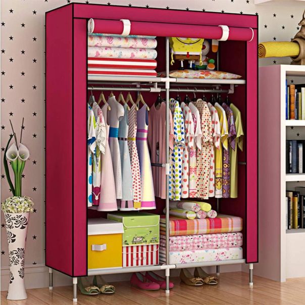 Prenosivi garderober bordo boje 170*105*45 - 0934