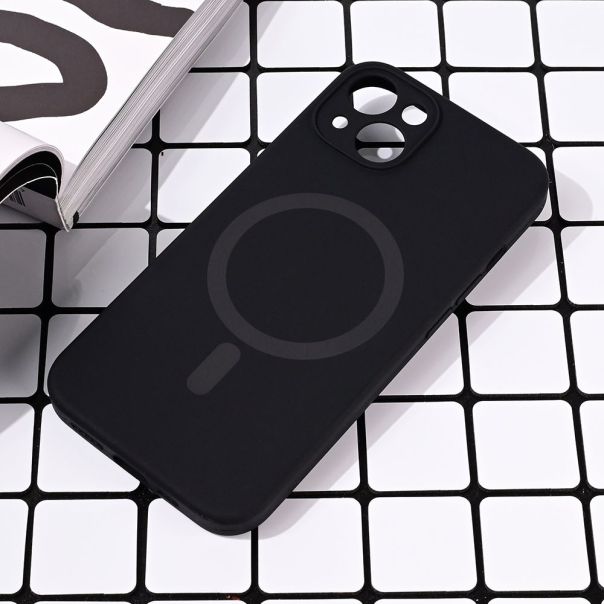 Maska za iPhone 13 6.1 crna Magsafe Pure color - 216596