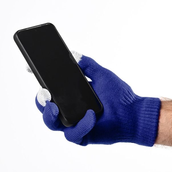 Rukavice za touch screen RY M (22cm) tamno plave - 224519