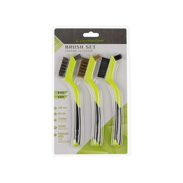 CARMOTION Set četki 3kom (najlon,mesing,inox) - 1APT63530