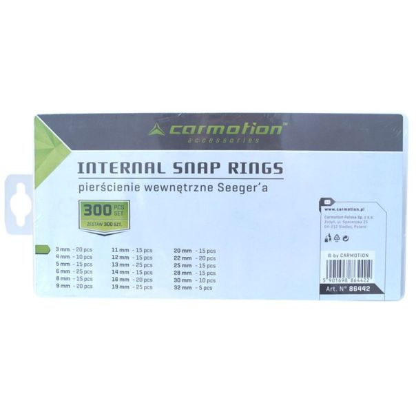 CARMOTION Set segera unutrašnjih 300kom veličina od 3-32mm - 1APT86442