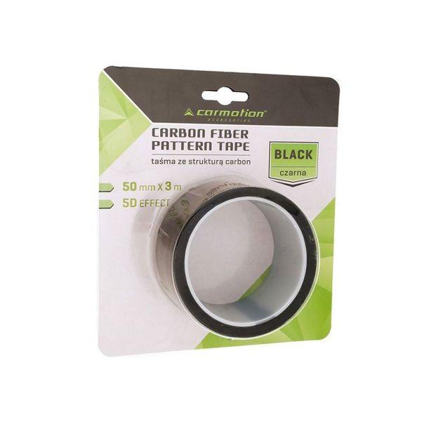 CARMOTION Zaštitno dekorativna traka 3m-5cm sa karbon teksturom crna - 1APT86806