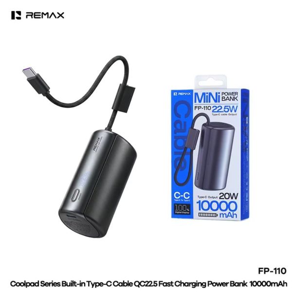 Remax Coolpad FP-110 Power Bank 10000 mAh USB-C crni - EP3132362