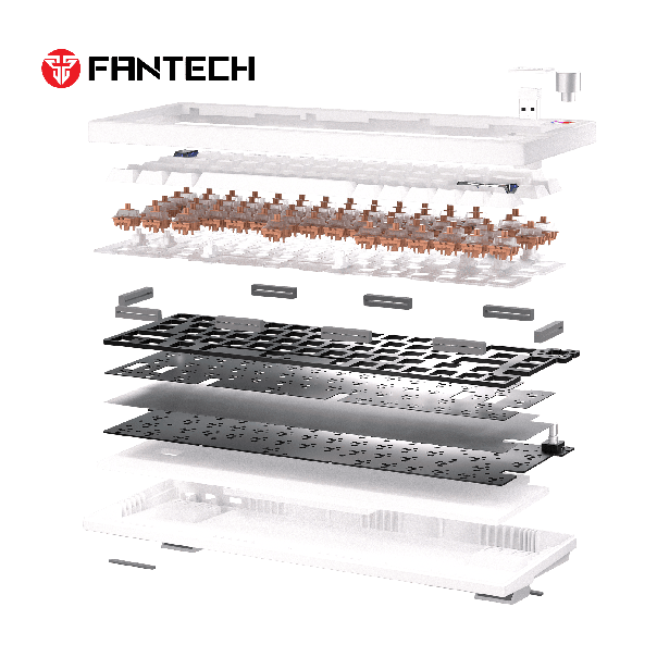 FANTECH Gejmerska mehanicka tastatura MK920 Maxfit6 Space edition White switch RGB Wireless - 221868