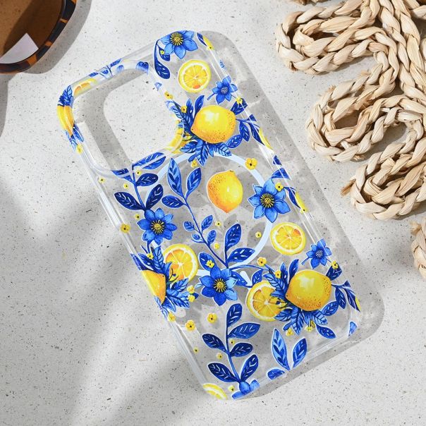 Maska za iPhone 16 Pro 6.3 Mediteran Lemon Print Magsafe - 8020864