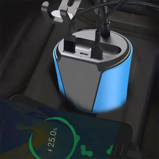 Autostalak Wireless BX9, 10W Fast Charging, 2USB, Type C (PD), plavi - 201839