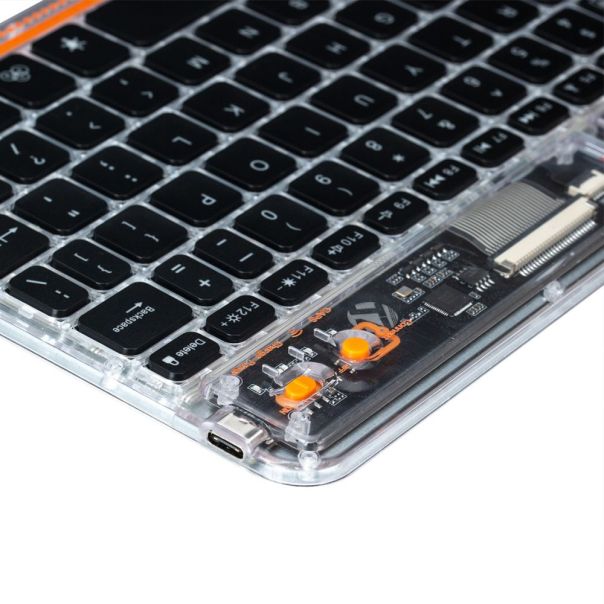 Tastatura Coteci Punk 84012 Wireless transparent plava - EP3055708